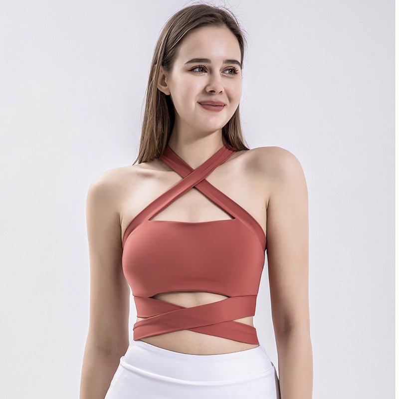 Sports Vest with Straps Cross Back