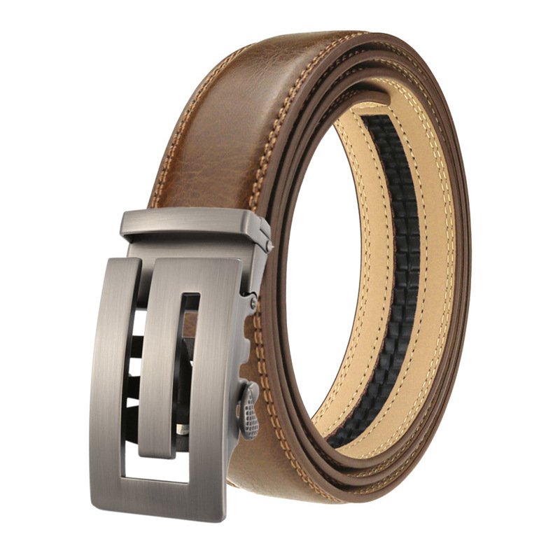 Leather Belt For Men Automatic Belt For Youth Business