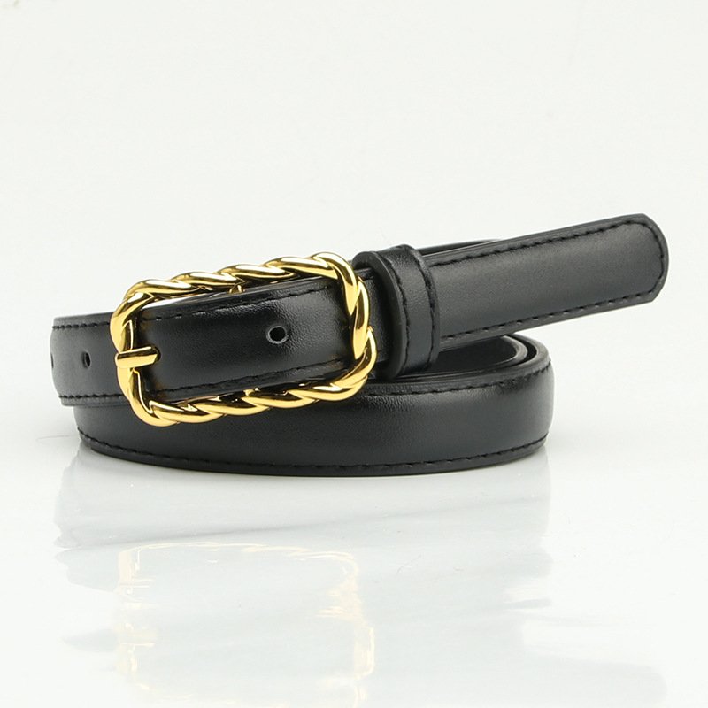 Alloy Square Buckle Belt Trim Belt Woman