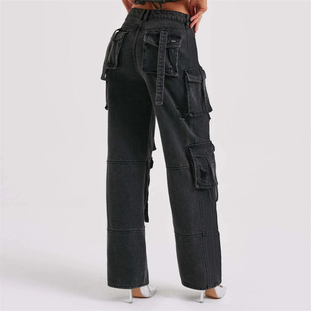 Straight Cargo Jeans