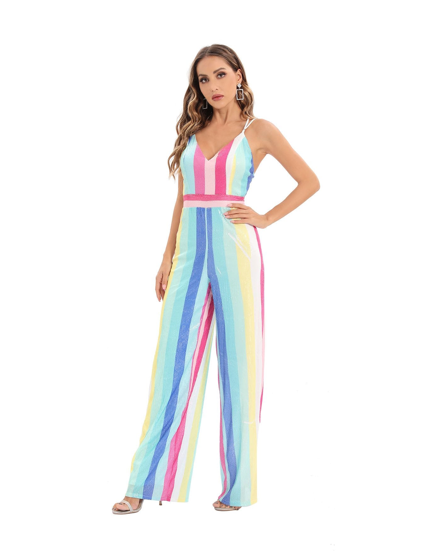 Striped Jumpsuit