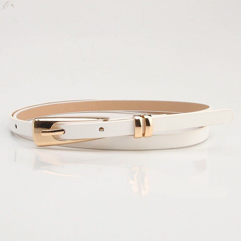 Fine Leather Belt with Golden Leopard Buckle