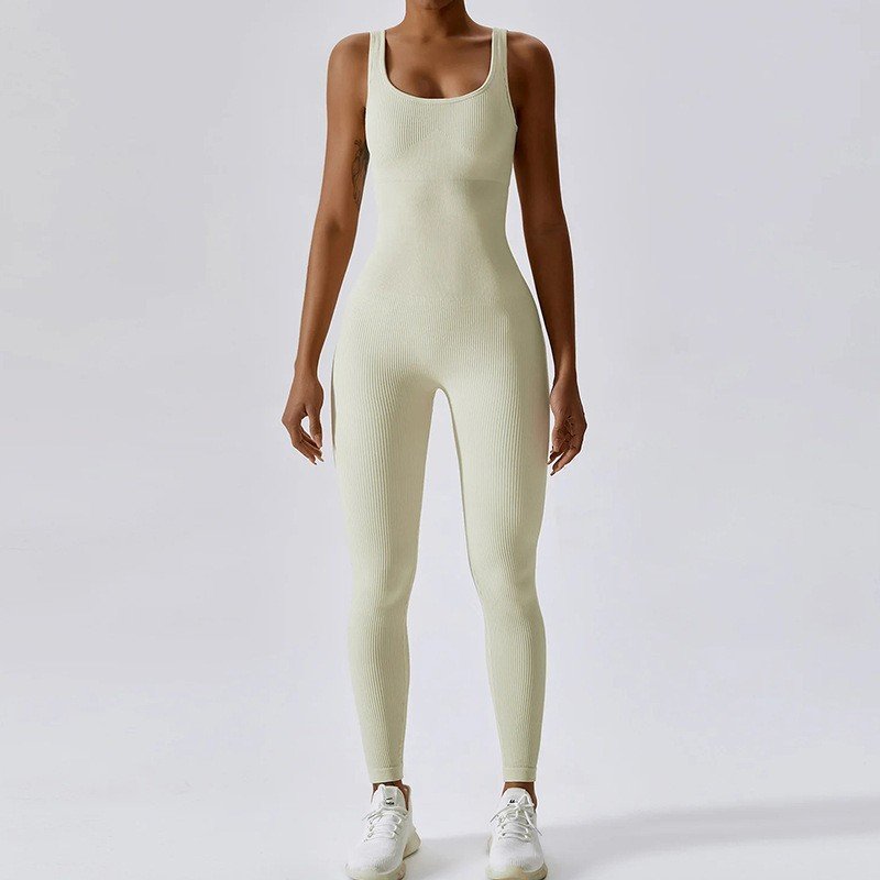 Seamless Sport Jumpsuit With Bra