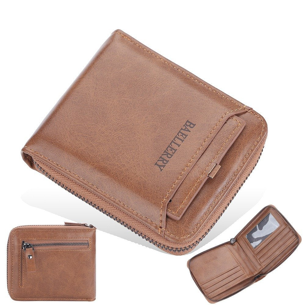 Men's PU Leather Wallet Vertical Style