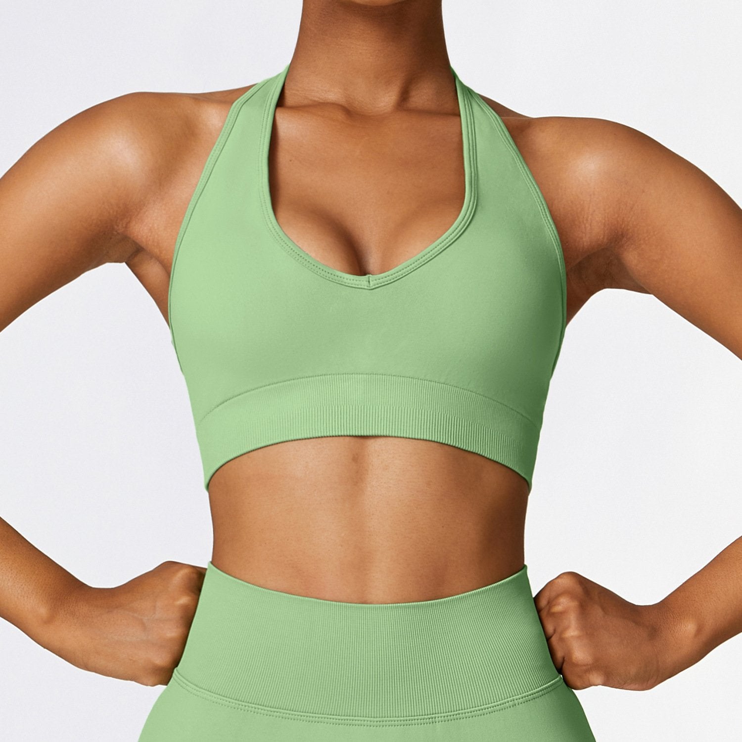 Sports Bra With Halter Neck