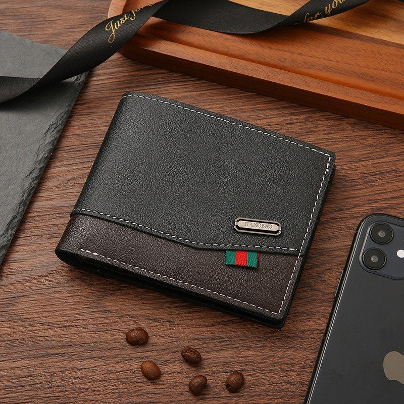 Soft Leather Multi-Card Men's Wallet