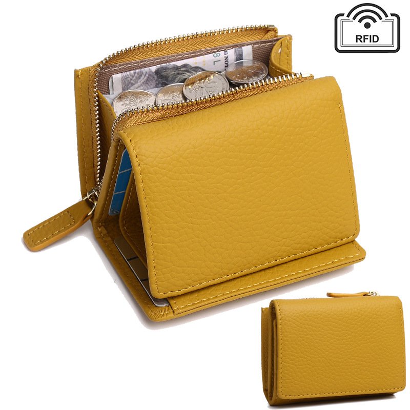 Women's Leather Wallet With Zipper