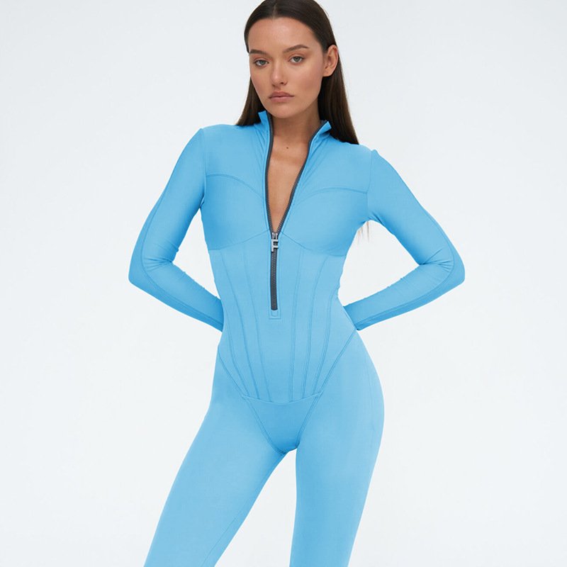 Tight-fitting Bodysuit With Zipper