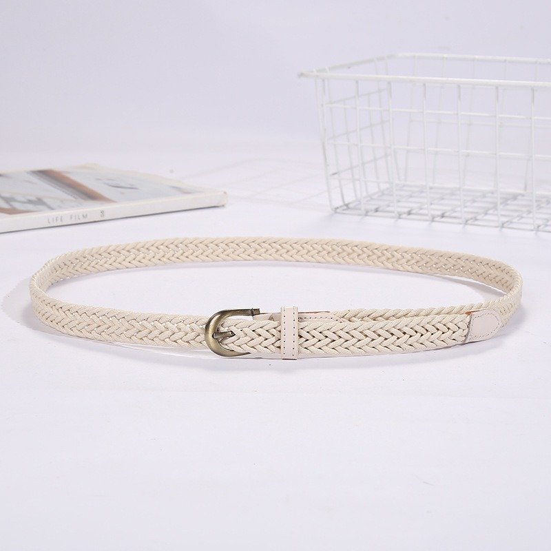 Braided Rope Belt with Needle Buckle