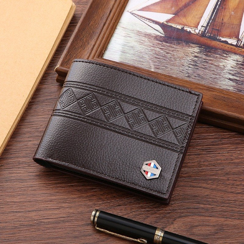 Men's Wallet with Multi-Card Embossing