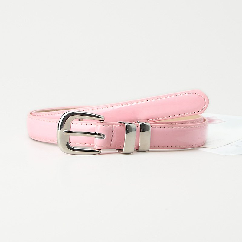 Alloy Thin Belt Candy Colored Ladies