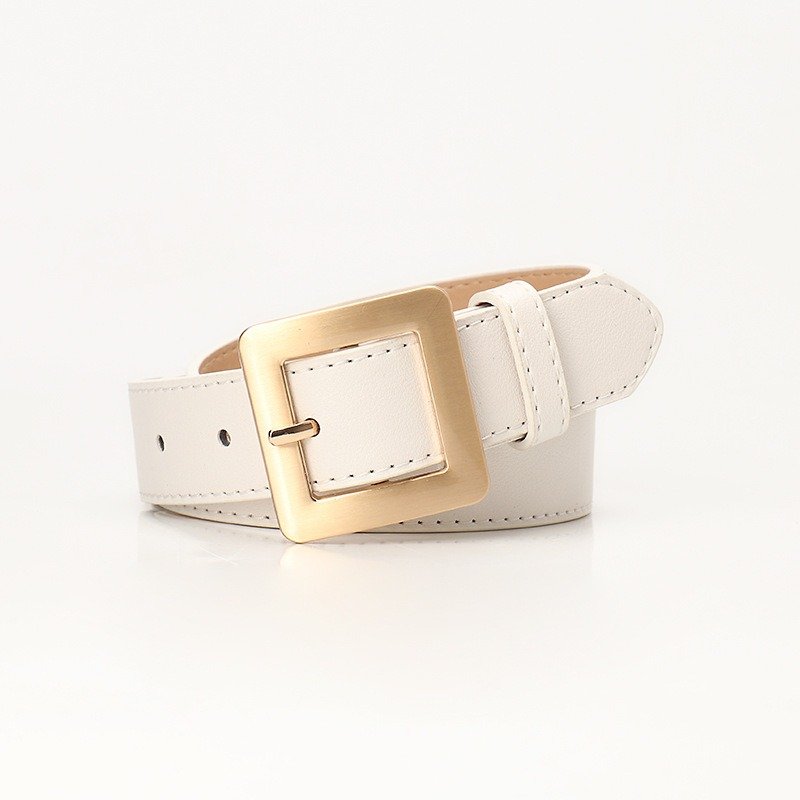 Golden Square Buckle Belt