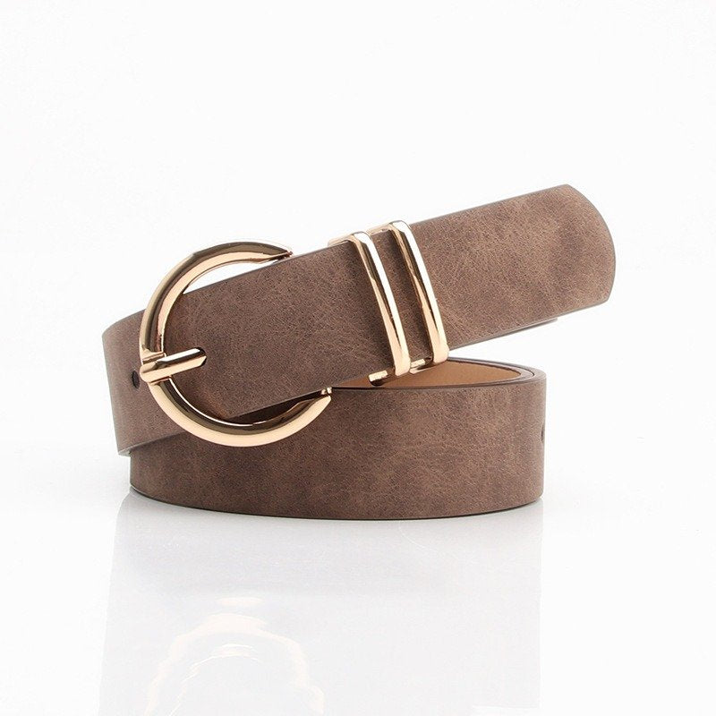 Sheepskin Belt With Buckle