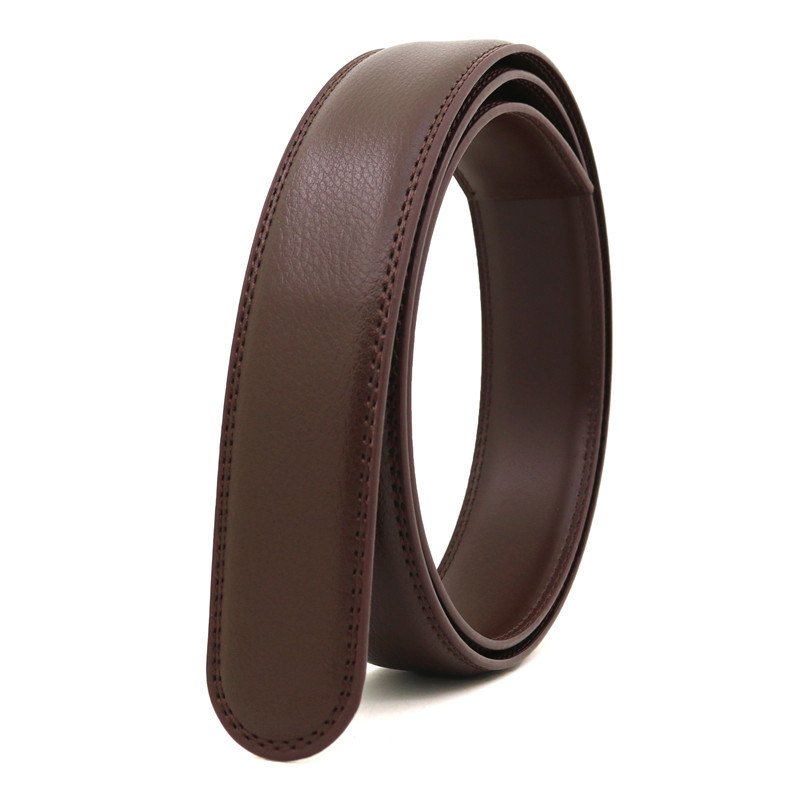 Men Buckle Belt Body Two Layers Of PU Leather Belt 3.1 CM Belt