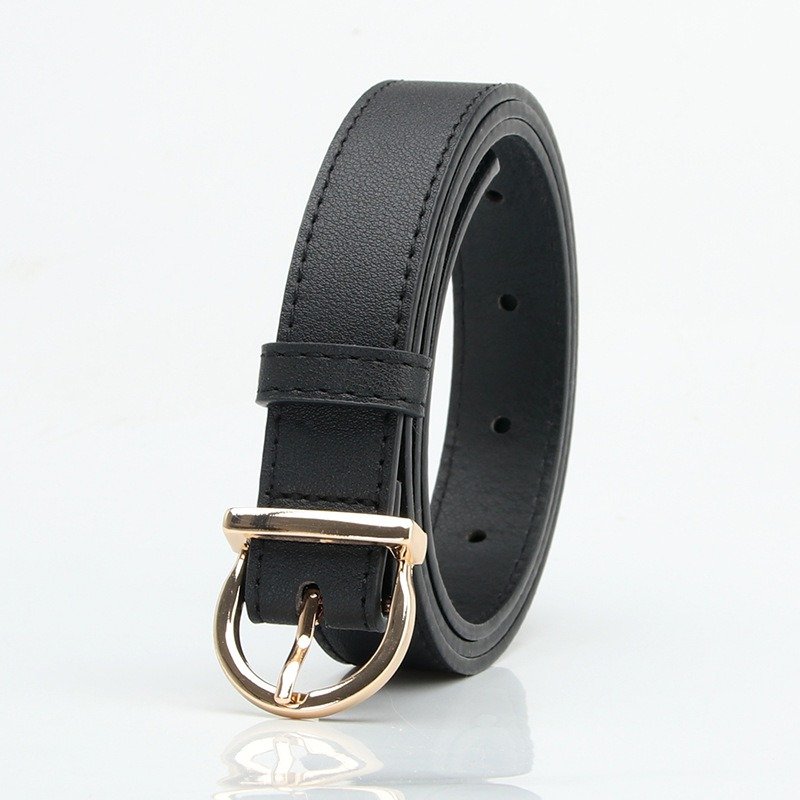 Simple Golden Buckle Belt