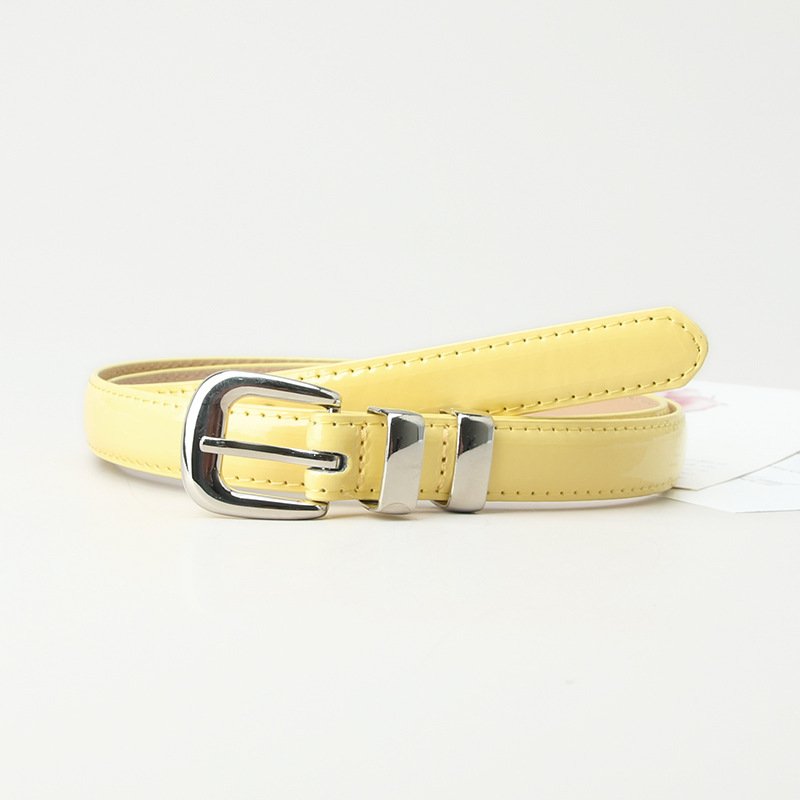 Alloy Thin Belt Candy Colored Ladies