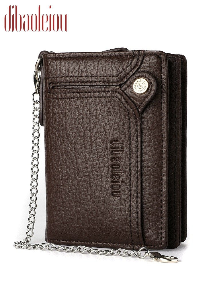 Anti-Theft Wallet With Zipper Chain