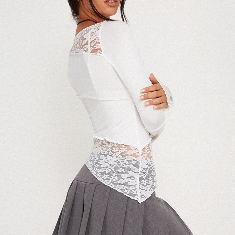 Giara Round Neck Long Sleeve Top