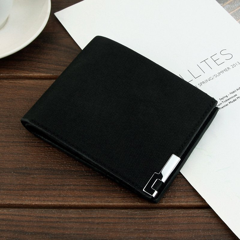 Men's Short Wallet Casual Large Capacity Card Holder Multi Card Space Ultra Thin Zero Clutch