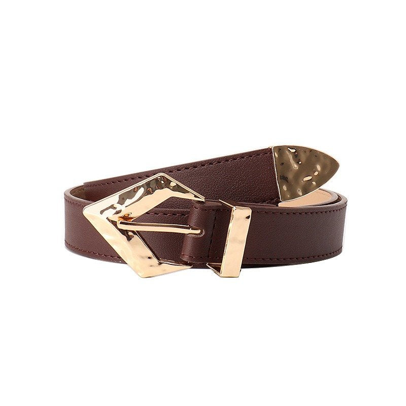 Golden Flete Tip Buckle Belt