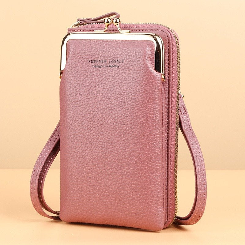 Solid Color Crossbody Bag