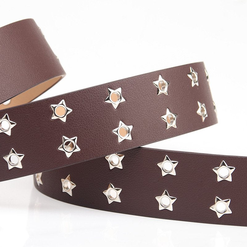 Punk Style Pentagram Belt