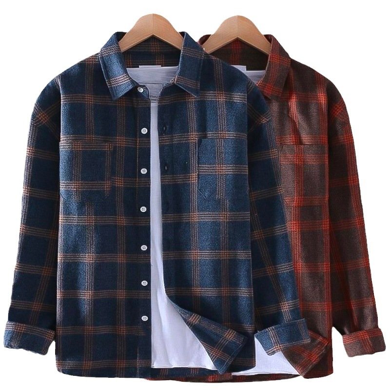 Long Sleeve Plaid Shirt