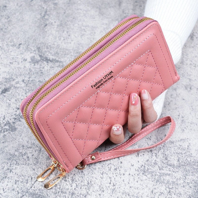 Wallet With Large Capacity Double Zipper