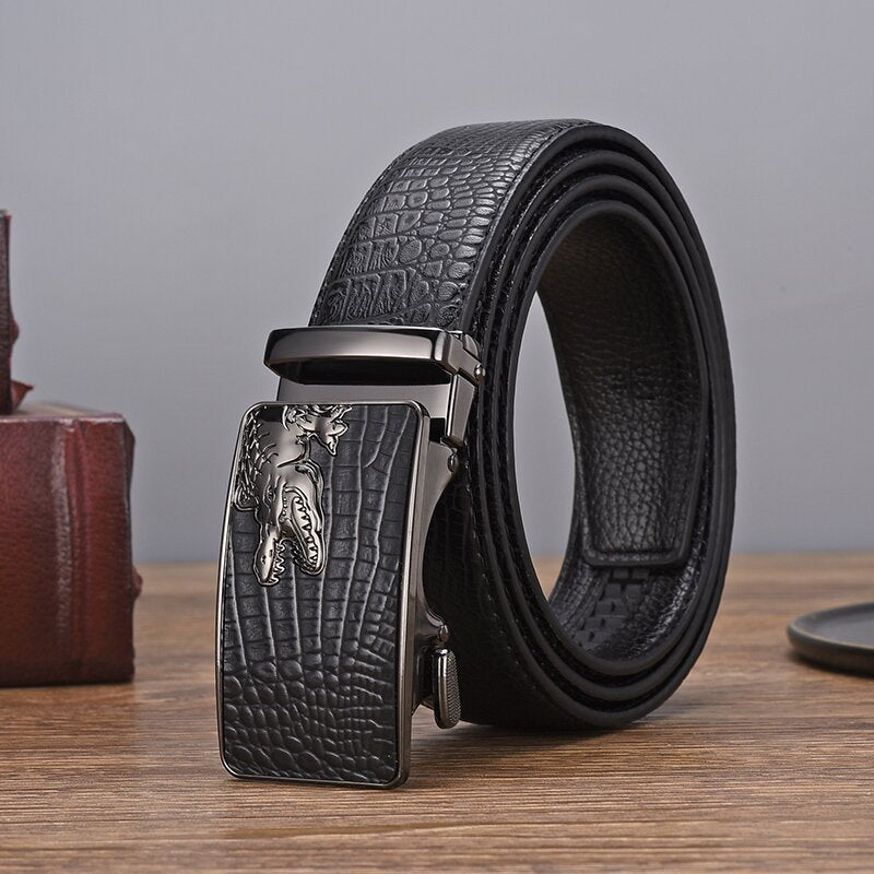 Casual Crocodile Skin Belt