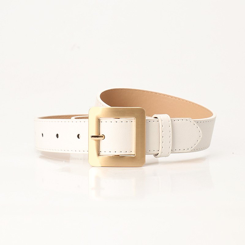 High Quality Alloy Simple Bow Belt Square Buckle