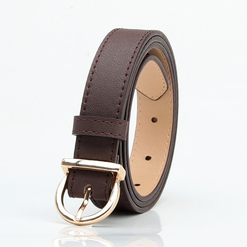 Simple Golden Buckle Belt