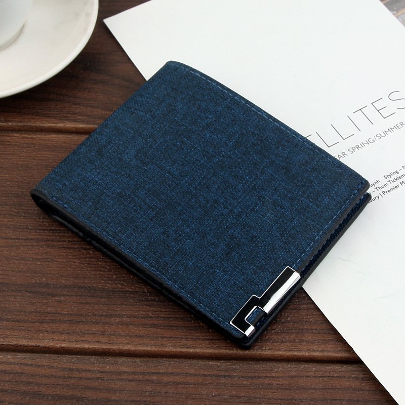 Men's Short Wallet Casual Large Capacity Card Holder Multi Card Space Ultra Thin Zero Clutch