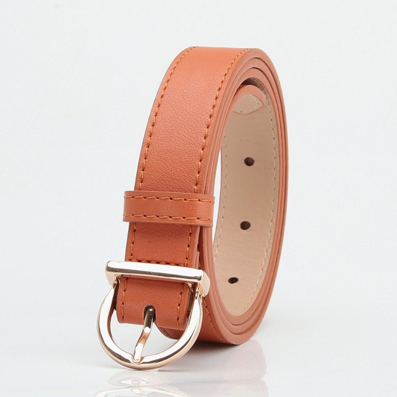 Simple Golden Buckle Belt