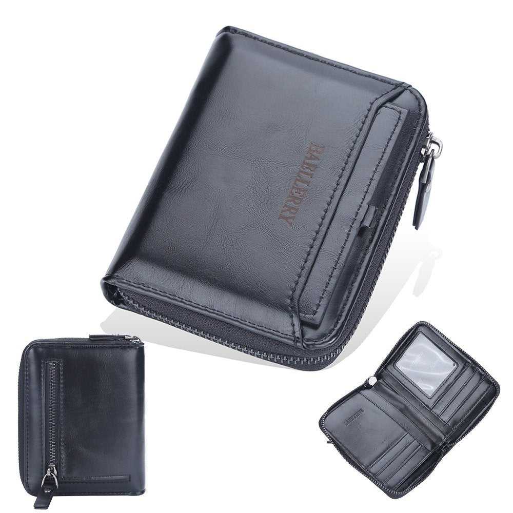 Men's PU Leather Wallet Vertical Style