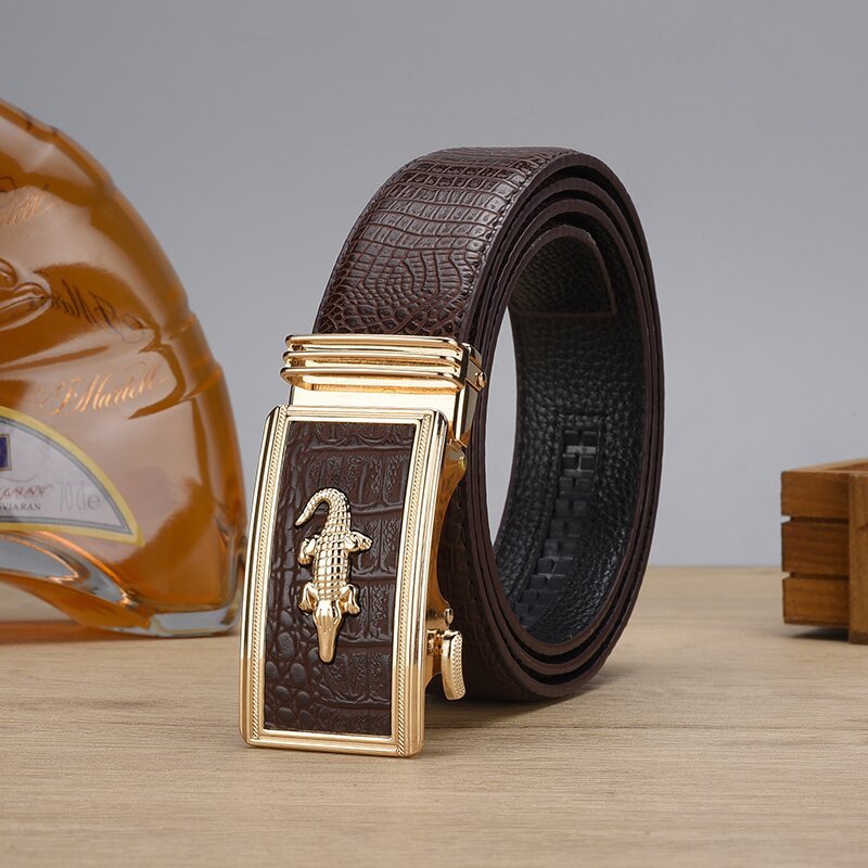 Casual Crocodile Skin Belt