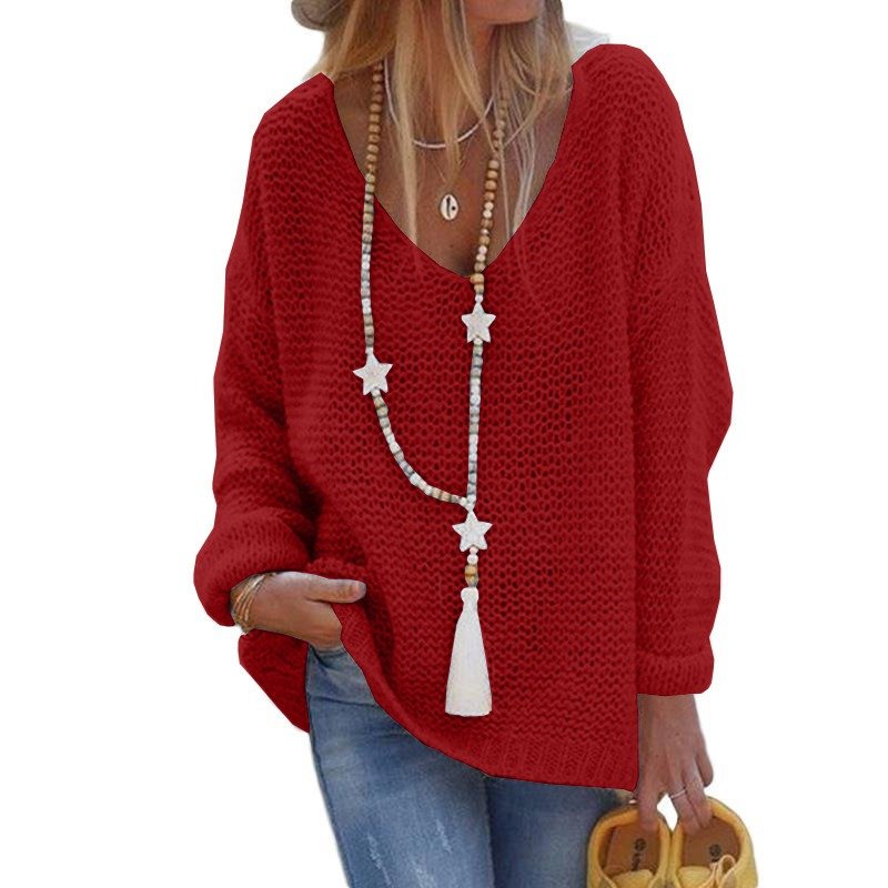 Long Sleeve V-Neck Sweater