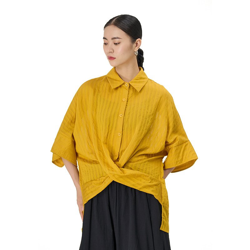 Thin Loose Solid Color Shirt