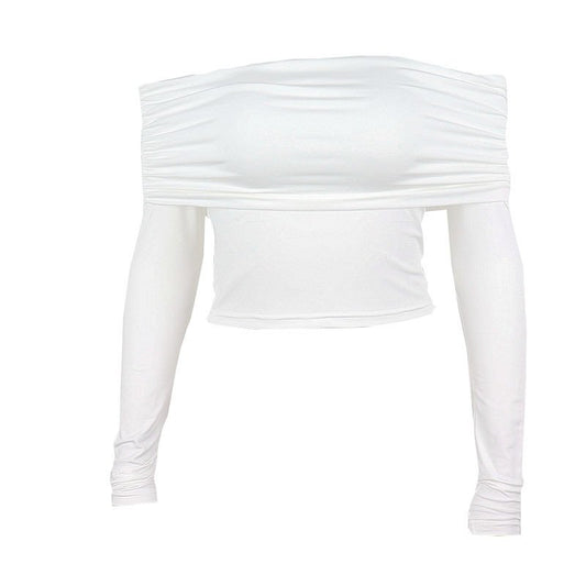 Long Sleeve Off-shoulder Top