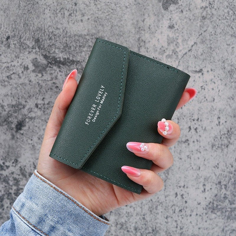 Solid Color Small Square Wallet