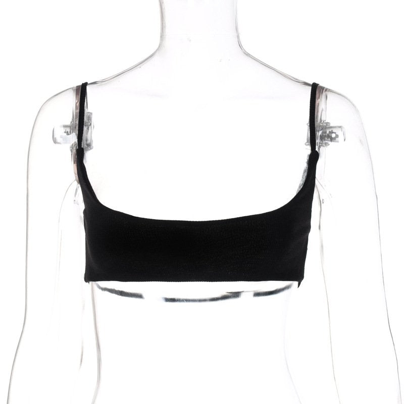 Sports Cropped Bandeau Camisole Top