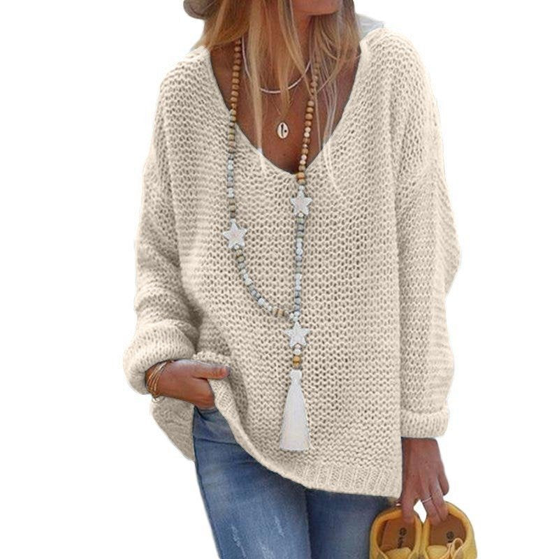 Long Sleeve V-Neck Sweater