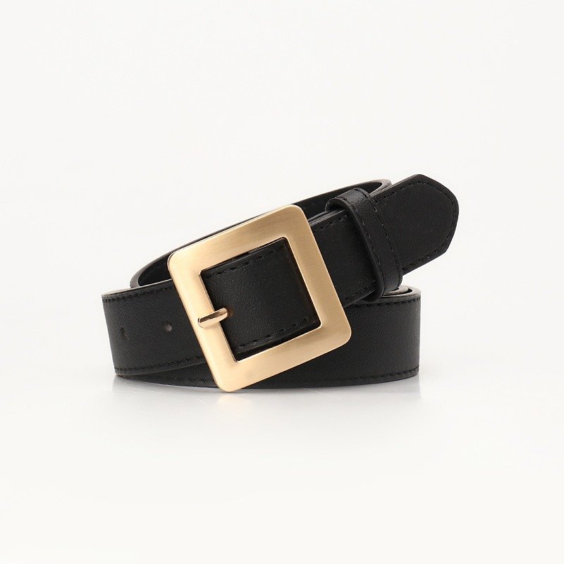 Golden Square Buckle Belt