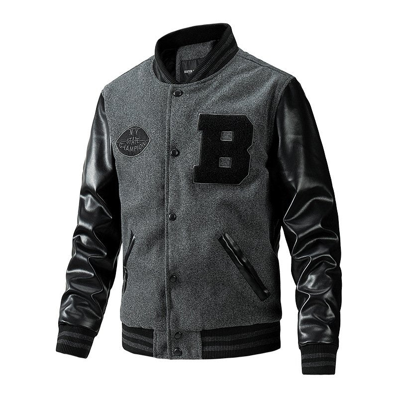 Baseball Jacket Casual Men's Embroidery Stitching