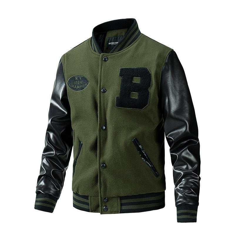 Baseball Jacket Casual Men's Embroidery Stitching