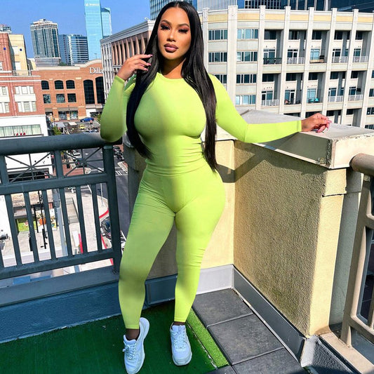 Long Sleeve Jumpsuit and Top