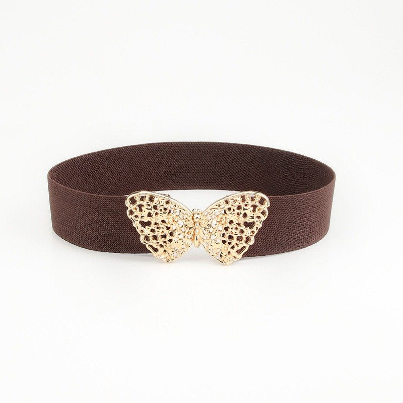 Belt With Butterfly Buckle