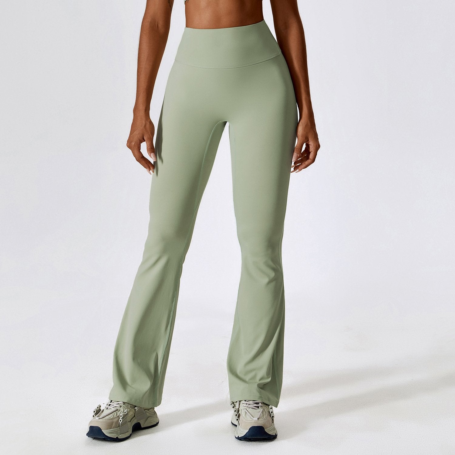 High Waist Slightly Flared Casual Sweatpants