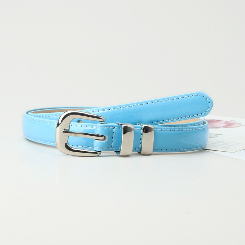 Alloy Thin Belt Candy Colored Ladies