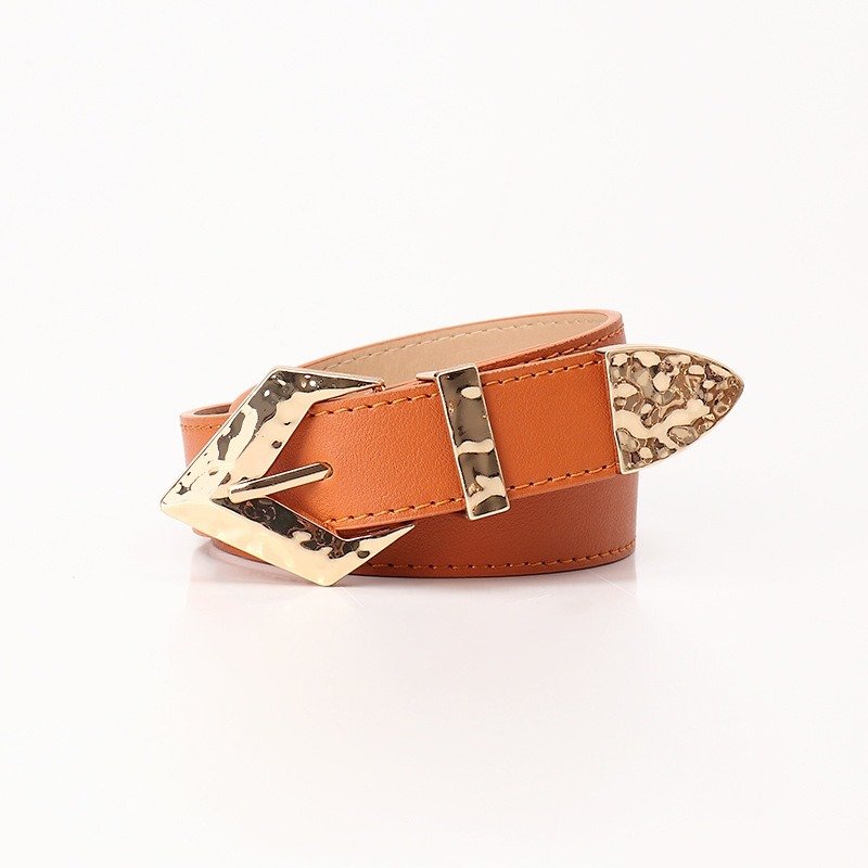 Golden Flete Tip Buckle Belt