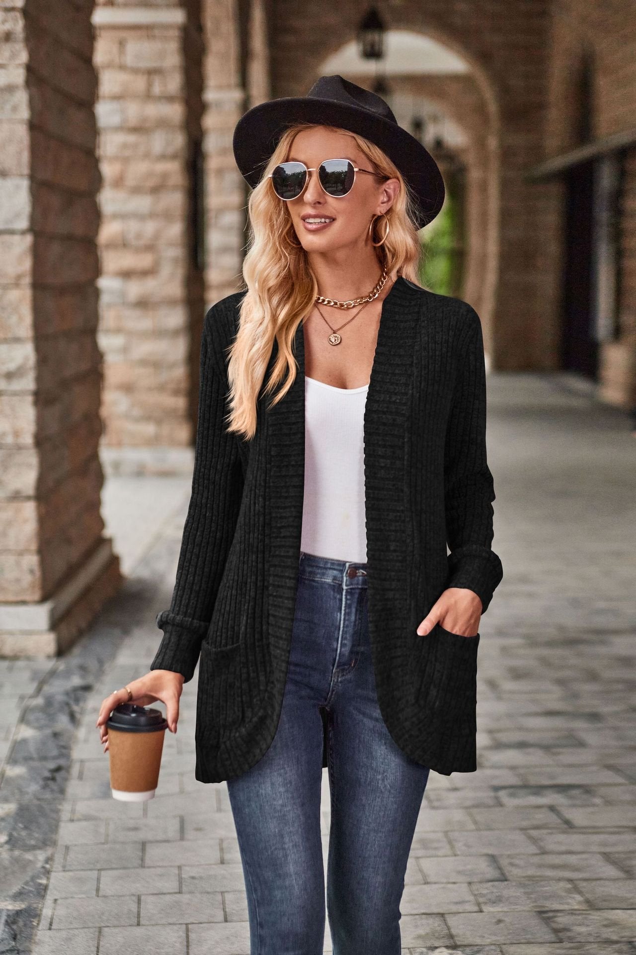 Long Strappy Cardigan